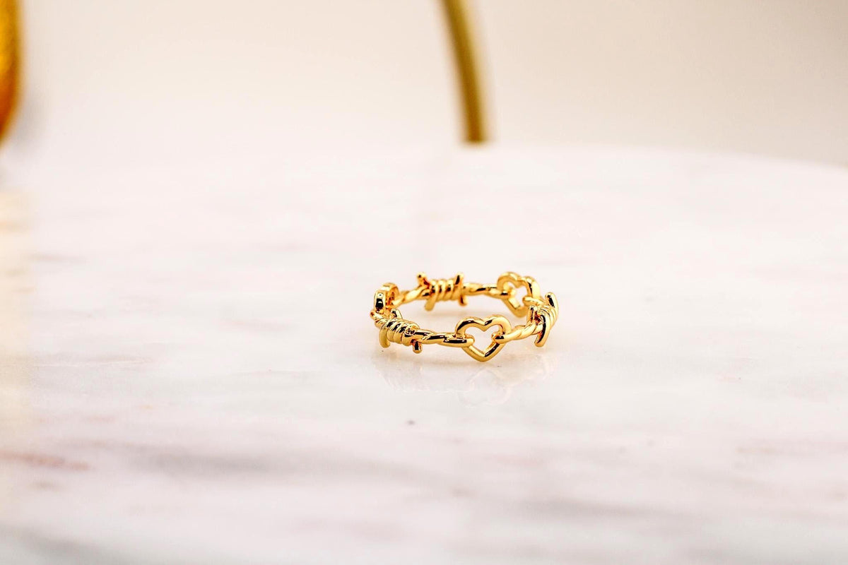 Heart Knot Stacking Ring/Gift For Her/Delicate Gold Knot Band Ring/Friendship Jewelry/Minimalist Best Friend Gift
