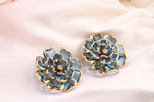 Luxury Crystal Floral Button Covers /Chic Shirt Cuff Accents for Women/ Elegant Button Cover Cufflinks/Stylish Shirt Accessories Gift