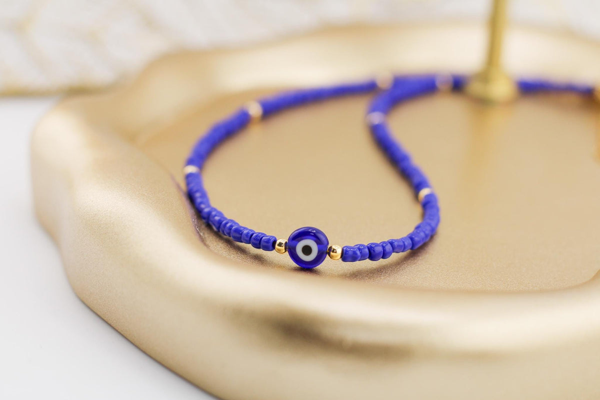 Turkish Evil Eye Blue Necklace /Nazar Blue Eye Layering Necklace/ Friendship Jewelry /Trendy Best Friend Gift/Gift For Her