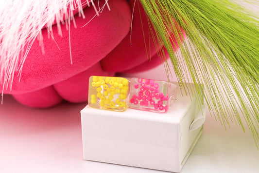 Chunky Acrylic Ring: Colorful Geometric Y2K Statement Jewelry