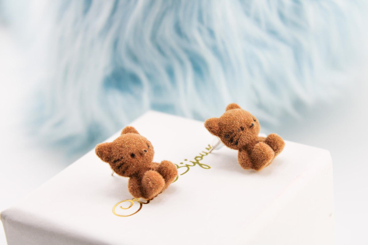 Cute Cat Earrings/925 Silver Needle/Girls’ Daily Casual Jewelry Gift/Gift for Her