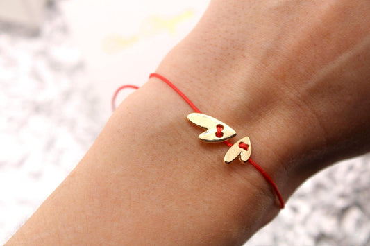 Handmade Woven Rope Stainless Steel Heart Bracelet/Casual Multi-Purpose Gift for Women/Cute Bracelet/Luck Bracelet