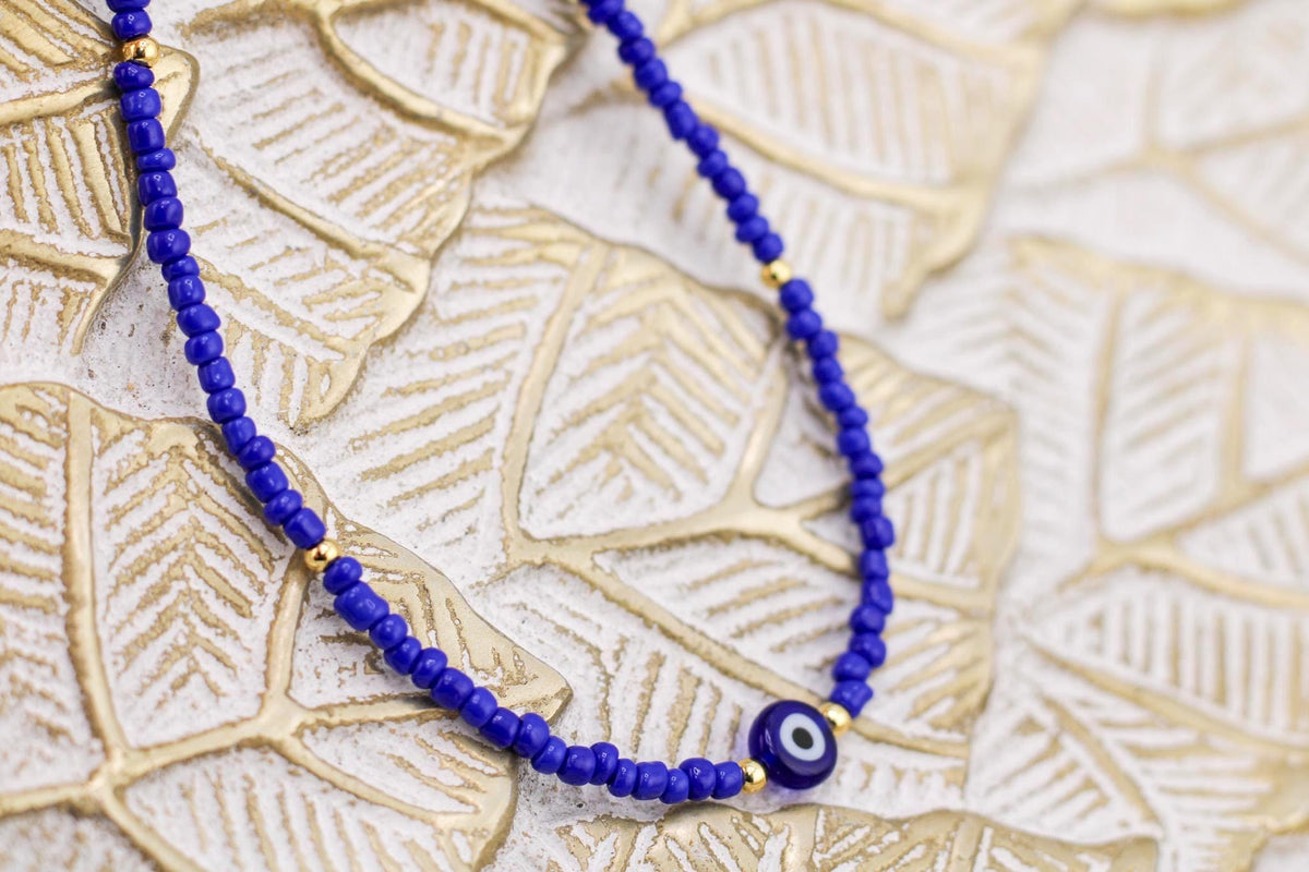 Turkish Evil Eye Blue Necklace /Nazar Blue Eye Layering Necklace/ Friendship Jewelry /Trendy Best Friend Gift/Gift For Her